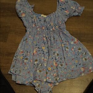 Floral Blue Kids Bottoms